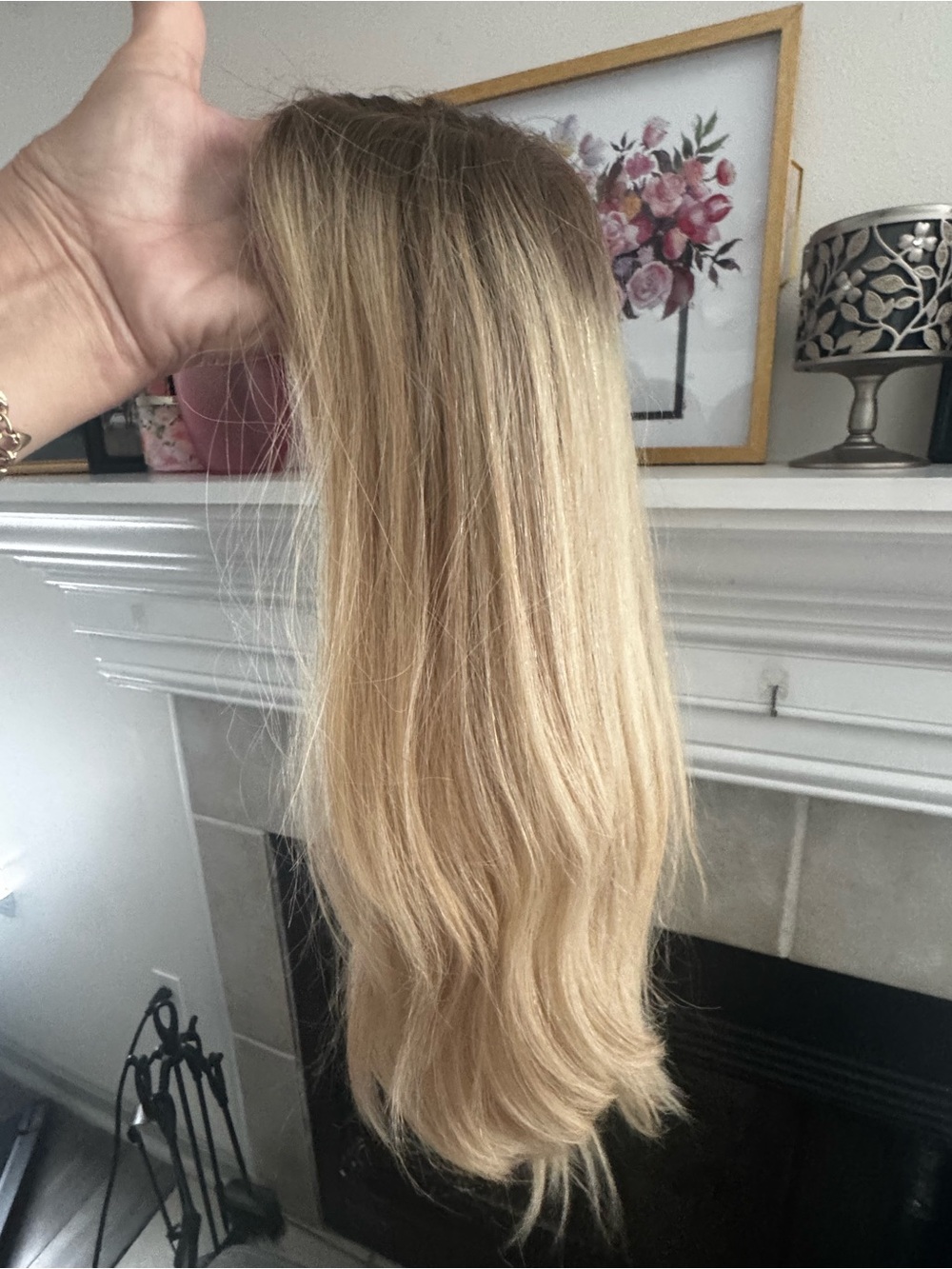 Highline Wigs Blonde Rooted Silk-Top Human Hair Topper HIGHLINE TOPPER - Picture 10 of 12
